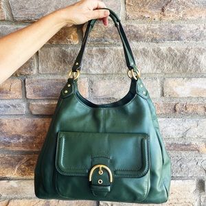 Coach Campbell F24686 Leather Shoulder Bag